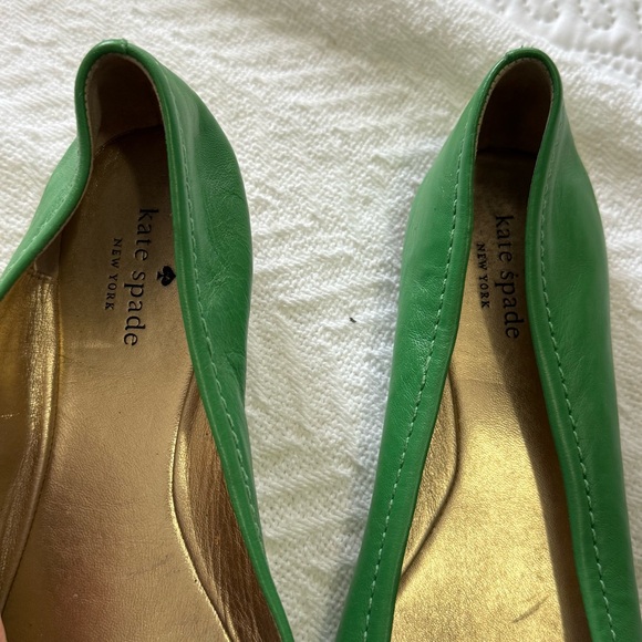 Kate Spade Size 10 Watermelon Green Pink Studded Flats Shoes HTF - Picture 5 of 7